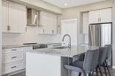 393 Masters Avenue Se, Calgary, AB  - Indoor Photo Showing Kitchen With Upgraded Kitchen 