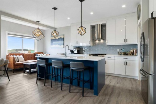 836 Edgefield Street, Strathmore, AB - Indoor Photo Showing Kitchen With Upgraded Kitchen