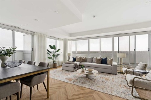 717-8505 Broadcast Avenue Sw, Calgary, AB - Indoor Photo Showing Living Room