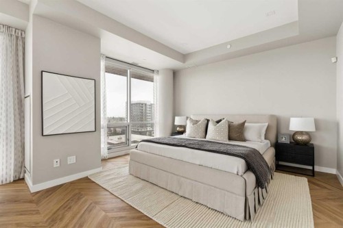 717-8505 Broadcast Avenue Sw, Calgary, AB - Indoor Photo Showing Bedroom