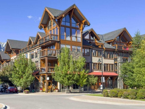 202-505 Spring Creek Drive, Canmore, AB - Outdoor With Facade