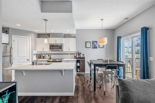 903-881 Sage Valley Boulevard, Calgary, AB - Indoor Photo Showing Kitchen With Upgraded Kitchen