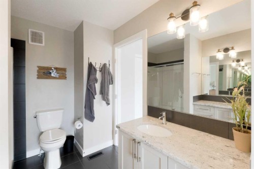 41 Precedence Glen, Cochrane, AB - Indoor Photo Showing Bathroom