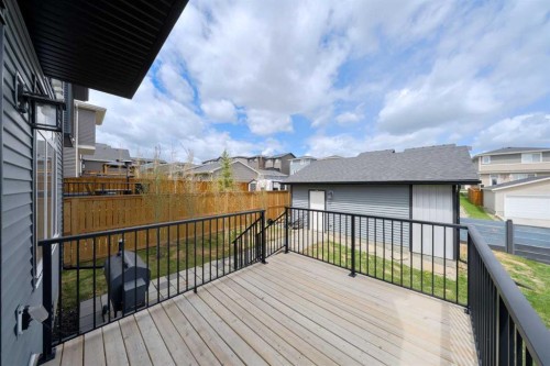 41 Precedence Glen, Cochrane, AB - Outdoor With Deck Patio Veranda With Exterior