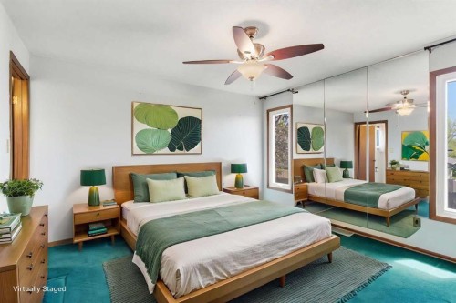 19 Templevale Way Ne, Calgary, AB - Indoor Photo Showing Bedroom