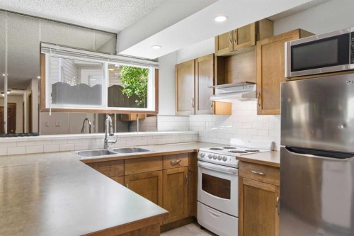 19 Templevale Way Ne, Calgary, AB - Indoor Photo Showing Kitchen With Double Sink