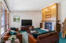 19 Templevale Way Ne, Calgary, AB  - Indoor Photo Showing Living Room With Fireplace 