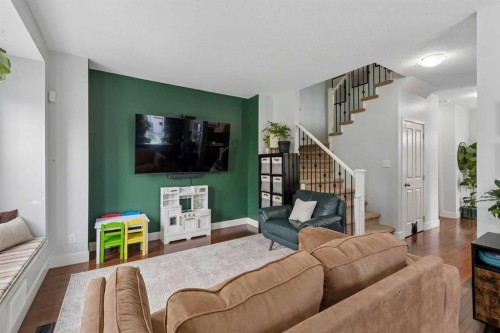 1408-155 Silverado Skies Link Sw, Calgary, AB - Indoor Photo Showing Living Room