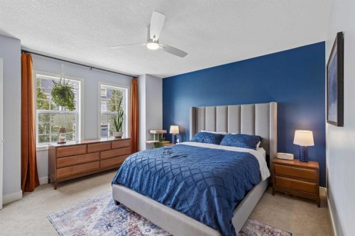 1408-155 Silverado Skies Link Sw, Calgary, AB - Indoor Photo Showing Bedroom