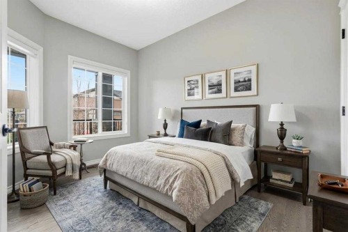 9 Kingsbridge Place Se, Airdrie, AB - Indoor Photo Showing Bedroom