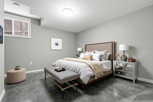 9 Kingsbridge Place Se, Airdrie, AB - Indoor Photo Showing Bedroom