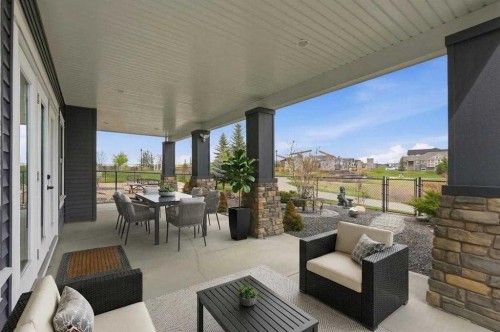 9 Kingsbridge Place Se, Airdrie, AB - Outdoor With Deck Patio Veranda With Exterior