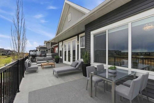 9 Kingsbridge Place Se, Airdrie, AB - Outdoor With Deck Patio Veranda With Exterior
