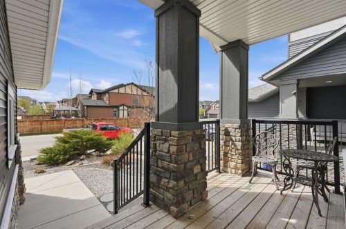 9 Kingsbridge Place Se, Airdrie, AB - Outdoor With Deck Patio Veranda With Exterior