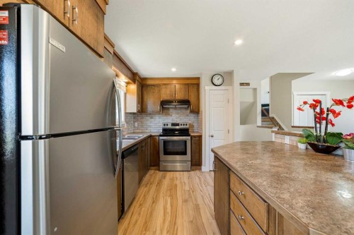 10 Trent Road West, Lethbridge, AB - Indoor Photo Showing Kitchen With Double Sink
