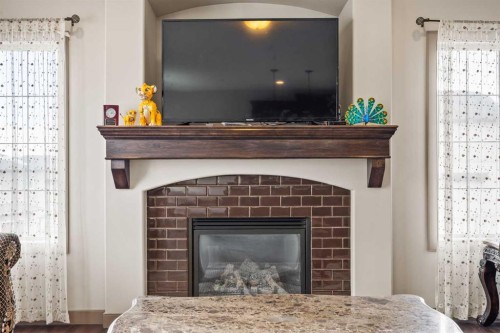 282 Pantego Terrace Nw, Calgary, AB - Indoor Photo Showing Living Room With Fireplace