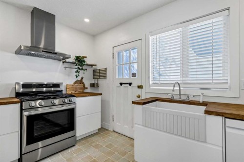 245 21 Avenue Nw, Calgary, AB - Indoor Photo Showing Kitchen With Double Sink