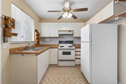 147 Martindale Drive Ne, Calgary, AB - Indoor Photo Showing Kitchen With Double Sink