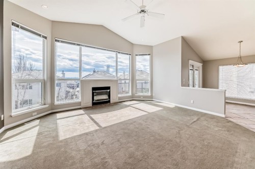 35 Arbour Vista Way Nw, Calgary, AB - Indoor With Fireplace