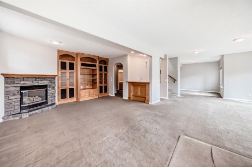 35 Arbour Vista Way Nw, Calgary, AB - Indoor With Fireplace