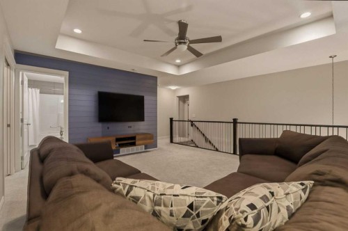 127 Marquis Grove Se, Calgary, AB - Indoor Photo Showing Living Room