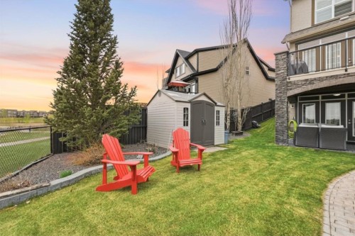 127 Marquis Grove Se, Calgary, AB - Outdoor With Deck Patio Veranda