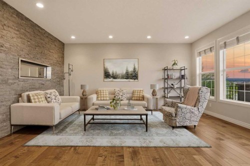 127 Marquis Grove Se, Calgary, AB - Indoor Photo Showing Living Room