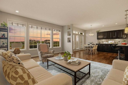 127 Marquis Grove Se, Calgary, AB - Indoor Photo Showing Living Room