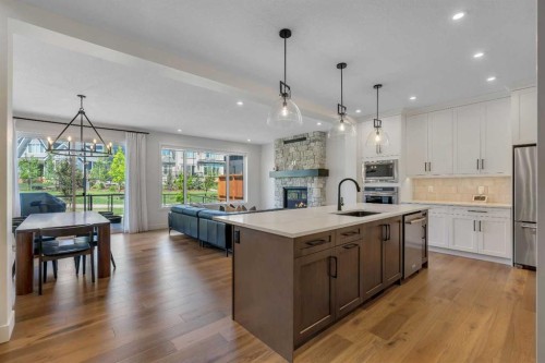 236 Marina Grove Se, Calgary, AB - Indoor Photo Showing Kitchen With Upgraded Kitchen