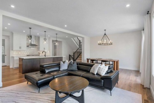 236 Marina Grove Se, Calgary, AB - Indoor Photo Showing Living Room