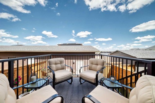 116 Precedence Way, Cochrane, AB - Outdoor With Deck Patio Veranda With Exterior