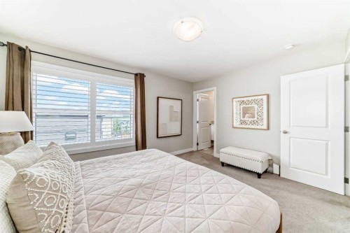 116 Precedence Way, Cochrane, AB - Indoor Photo Showing Bedroom