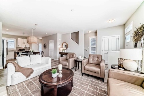 116 Precedence Way, Cochrane, AB - Indoor Photo Showing Living Room