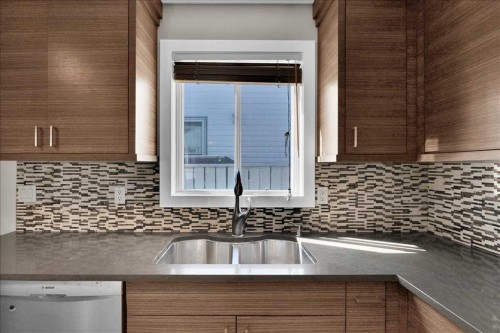 16207 Shawfield Drive Sw, Calgary, AB - Indoor Photo Showing Kitchen With Double Sink