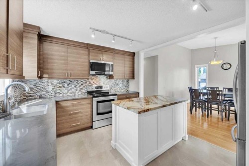 16207 Shawfield Drive Sw, Calgary, AB - Indoor Photo Showing Kitchen With Upgraded Kitchen