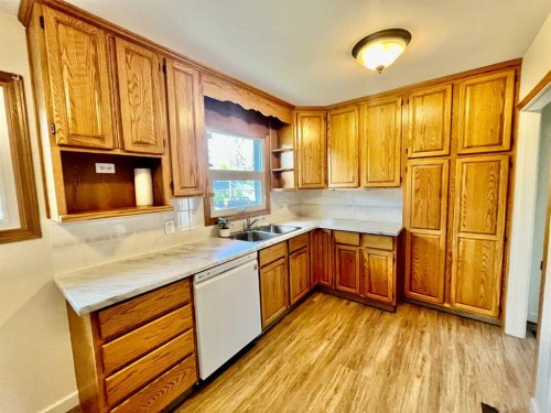 223 Allison Street, Acme, AB - Indoor Photo Showing Kitchen With Double Sink