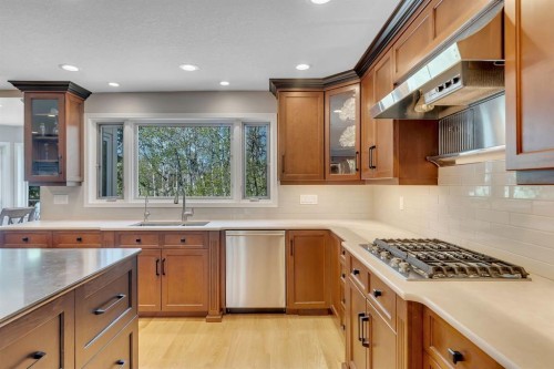 28 Woodacres Way Sw, Calgary, AB - Indoor Photo Showing Kitchen With Upgraded Kitchen