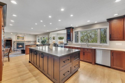 28 Woodacres Way Sw, Calgary, AB - Indoor Photo Showing Kitchen With Upgraded Kitchen