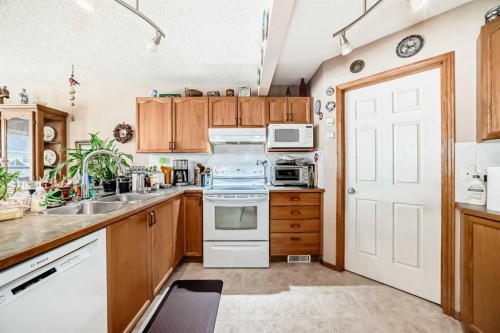 203 West Lakeview Circle, Chestermere, AB - Indoor Photo Showing Kitchen With Double Sink