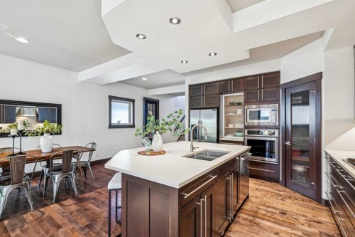 2317 16 Street Sw, Calgary, AB - Indoor Photo Showing Kitchen With Double Sink With Upgraded Kitchen
