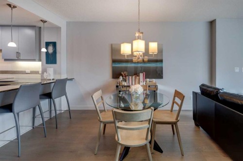 1406-888 4 Avenue Sw, Calgary, AB - Indoor Photo Showing Dining Room
