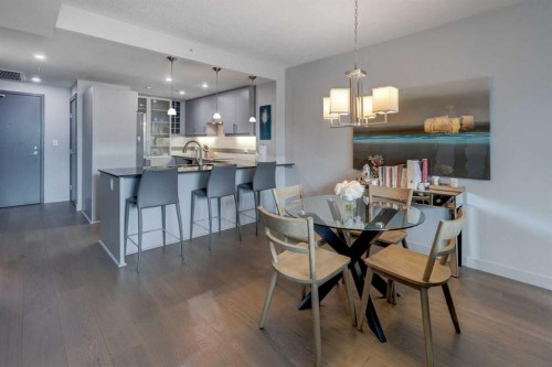 1406-888 4 Avenue Sw, Calgary, AB - Indoor Photo Showing Dining Room