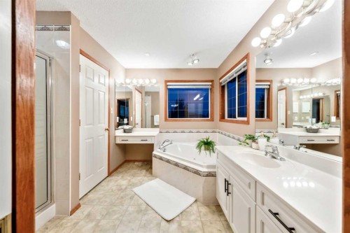 46 4 Street Ne, Langdon, AB - Indoor Photo Showing Bathroom