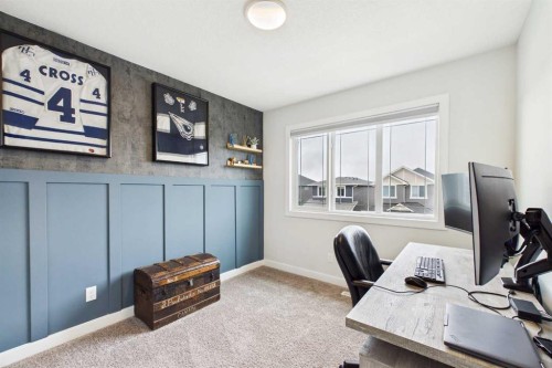 34 Birch Glen, Okotoks, AB - Indoor Photo Showing Office