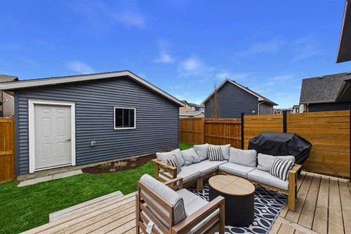 34 Birch Glen, Okotoks, AB - Outdoor With Deck Patio Veranda With Exterior