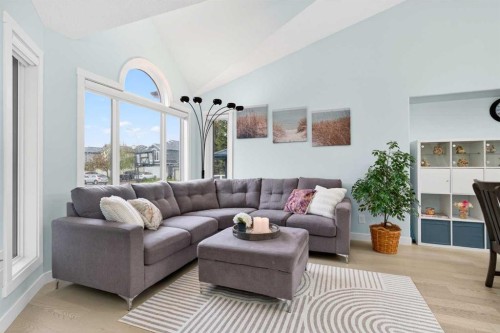 130 Harvest Park Circle Ne, Calgary, AB - Indoor Photo Showing Living Room