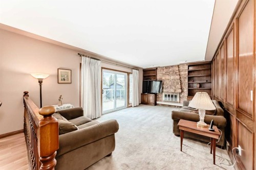 71 Edenwold Place Nw, Calgary, AB - Indoor With Fireplace