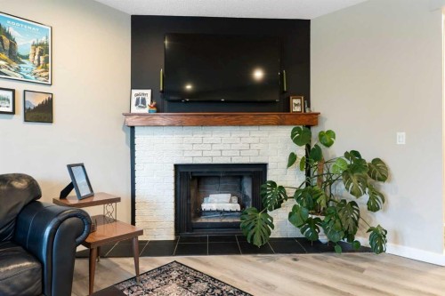 25 Bermuda Place, Calgary, AB - Indoor Photo Showing Living Room With Fireplace