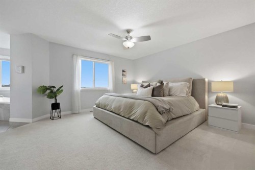 64 Panton Heights Nw, Calgary, AB - Indoor Photo Showing Bedroom