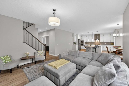 109 Kinniburgh Cove, Chestermere, AB - Indoor Photo Showing Living Room
